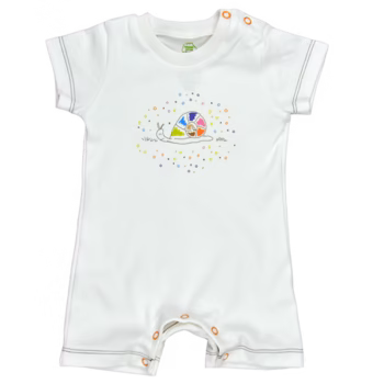 Бебешко гащеризонче „Малкото охлювче“ от 100% органичен памук | For Babies™